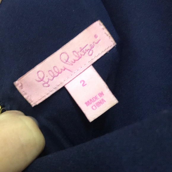 Navy Lilly Pulitzer dress - Picture 4 of 4